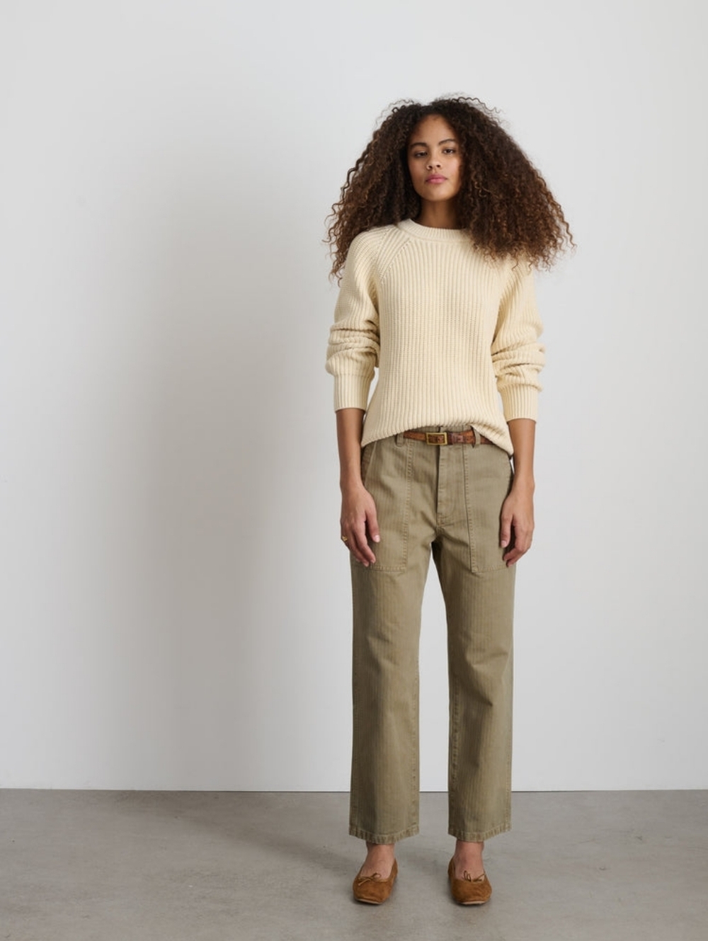ALEX MILL Neil Pant In Herringbone, Vintage Olive, Size 0 - Picture 7 of 12